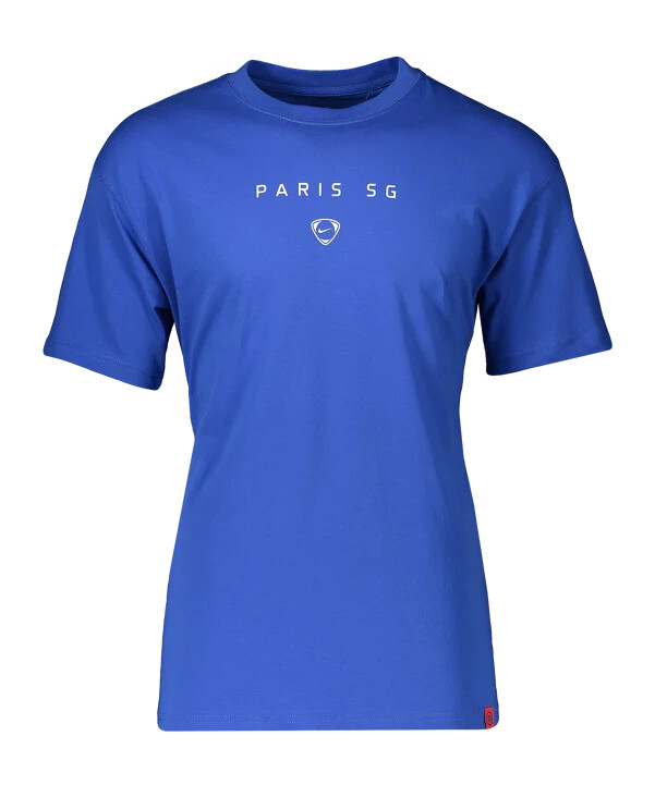 nike paris saint-germain t90 wordmark t-shirt blau f480