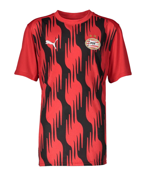 puma psv eindhoven prematch t-shirt kids rot f10