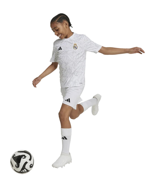 adidas real madrid prematch shirt 20242025 kids weiss