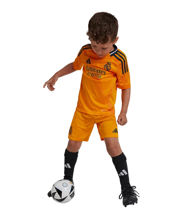 adidas real madrid minikit away 20242025 kids orange