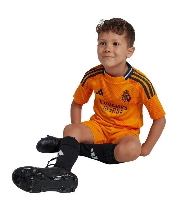 adidas real madrid minikit away 20242025 kids orange