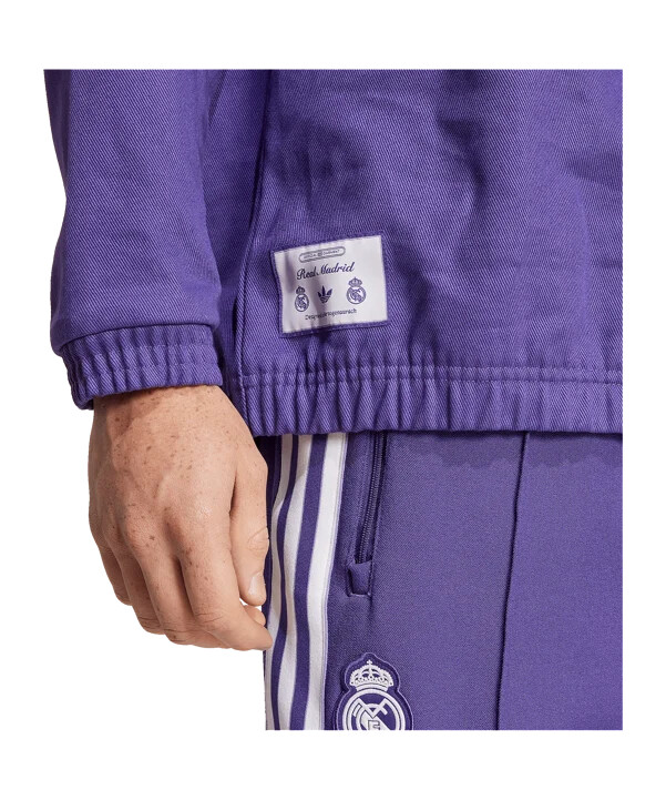 adidas real madrid terrace icon sweatshirt lila