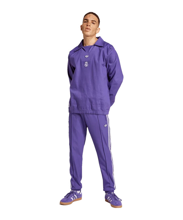 adidas real madrid terrace icon sweatshirt lila
