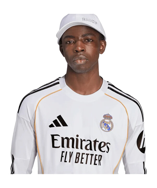 adidas real madrid longsleeve trikot home 20252026 weiß