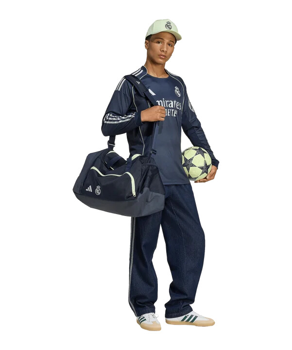 adidas real madrid longsleeve trikot away 20252026 blau