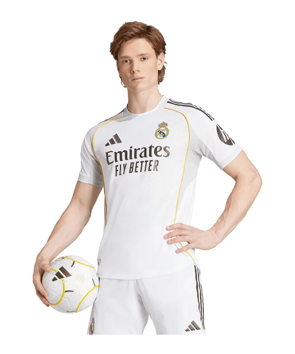 adidas real madrid authentic trikot home 20252026 weiß