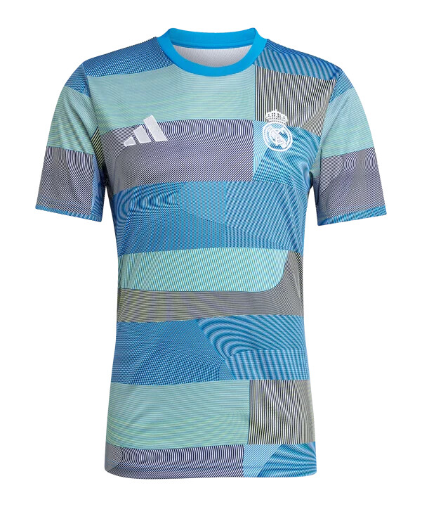 adidas real madrid prematch t-shirt 20252026 blau