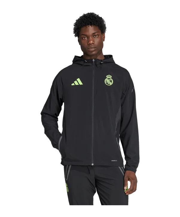 adidas real madrid vis tech travel jacke schwarz