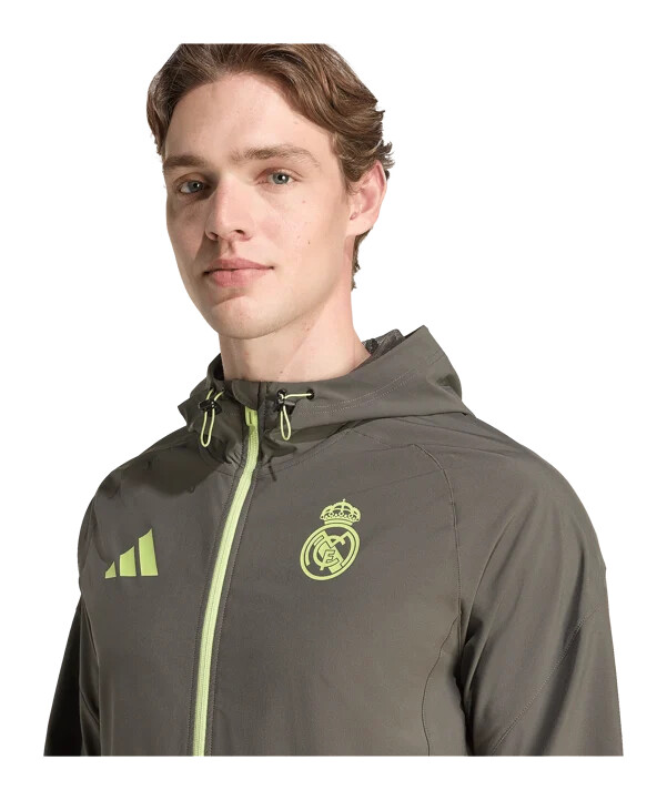 adidas real madrid vis tech travel jacke grau