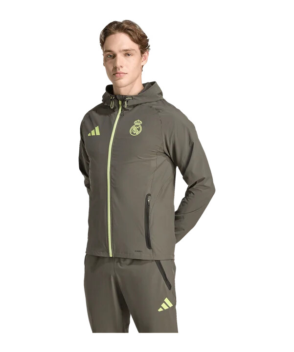 adidas real madrid vis tech travel jacke grau