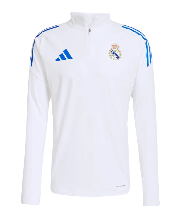 adidas real madrid tiro25 competition training sweatshirt 20252026 weiß