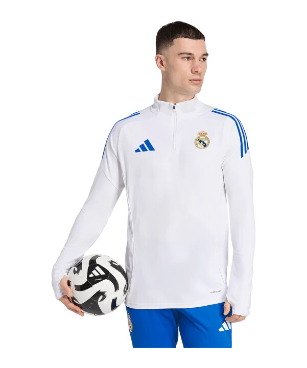 adidas real madrid tiro25 competition training sweatshirt 20252026 weiß