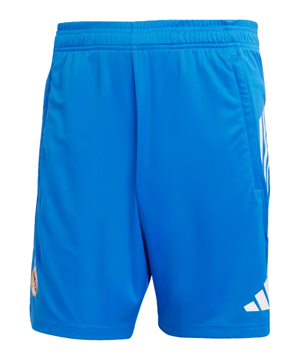 adidas real madrid tiro25 competition training short 20252026 blau
