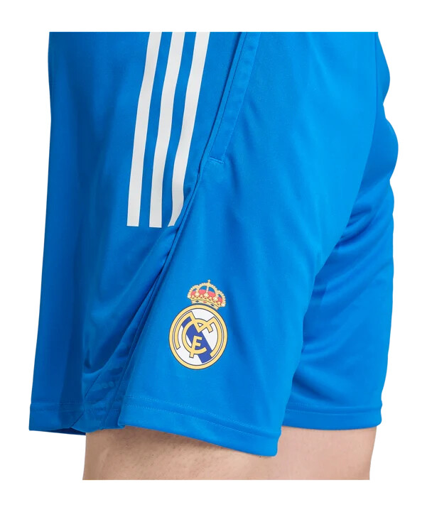 adidas real madrid tiro25 competition training short 20252026 blau