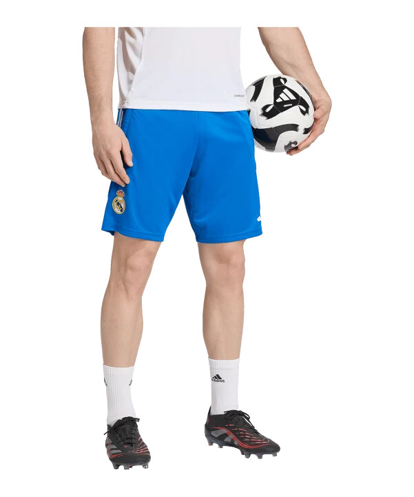 adidas real madrid tiro25 competition training short 20252026 blau