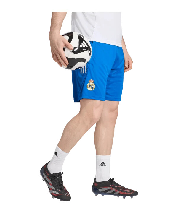 adidas real madrid tiro25 competition training short 20252026 blau