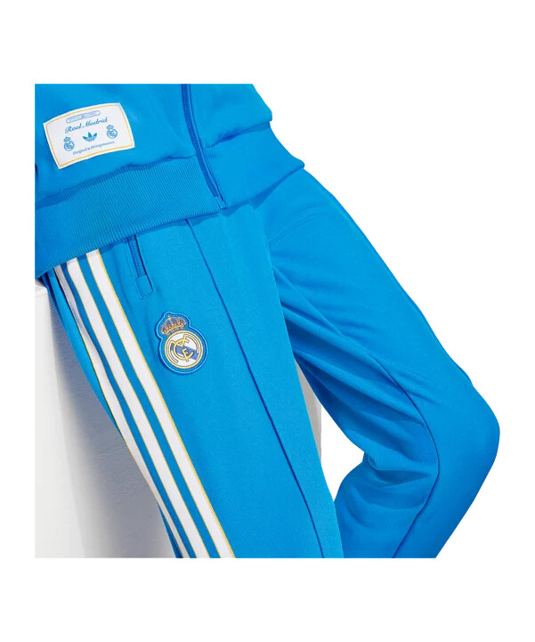 adidas real madrid icon track hose kids blau