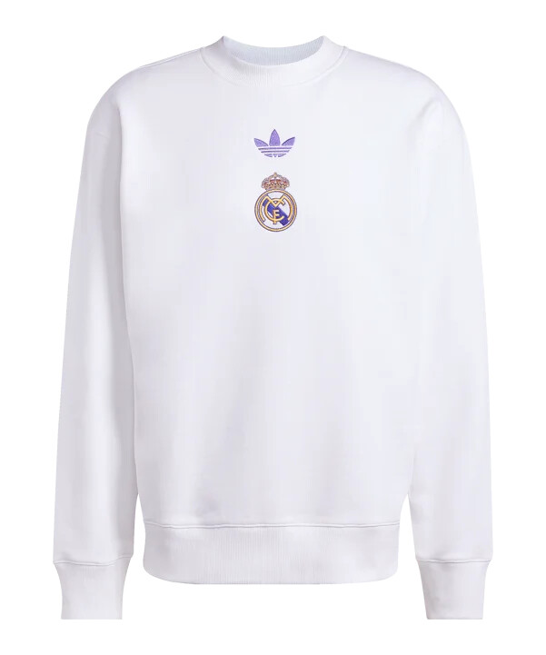 adidas real madrid lfstlr sweatshirt weiß