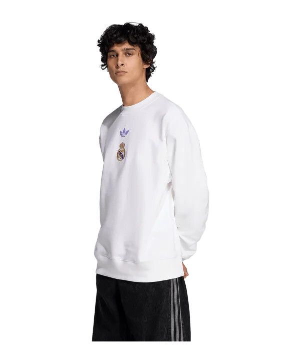 adidas real madrid lfstlr sweatshirt weiß