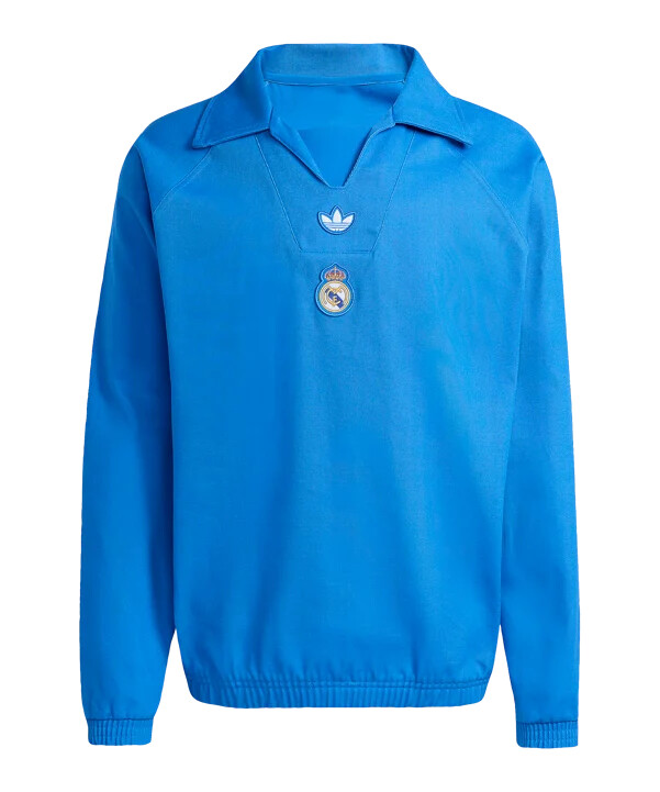 adidas real madrid icon drill sweatshirt blau