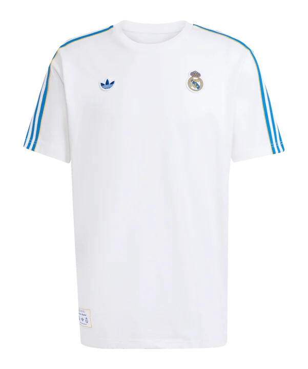 adidas real madrid icon t-shirt weiß