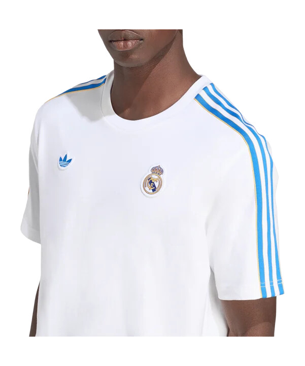 adidas real madrid icon t-shirt weiß