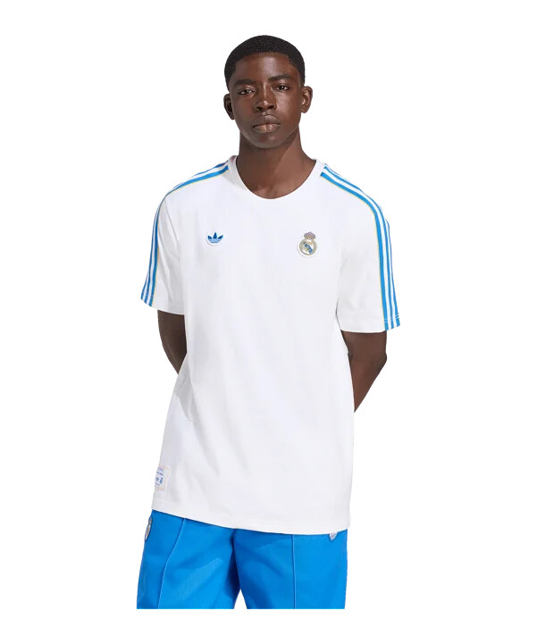 adidas real madrid icon t-shirt weiß