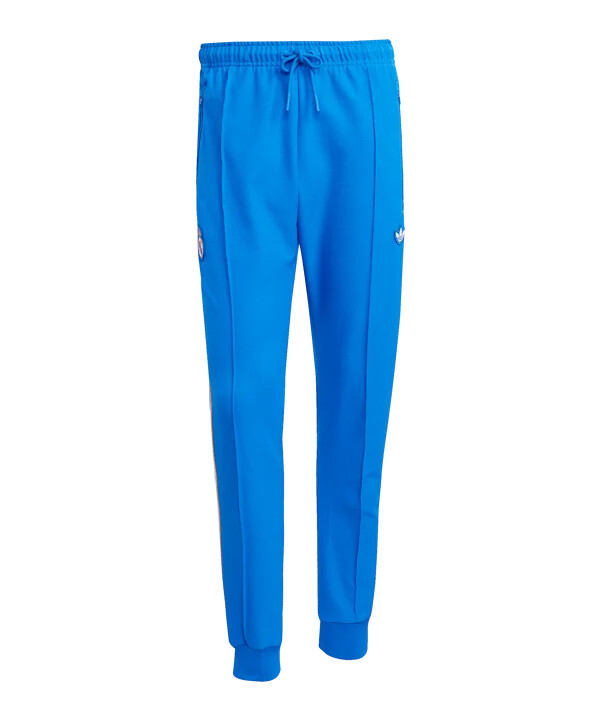 adidas real madrid icon track hose blau