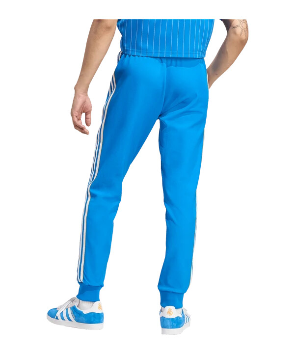 adidas real madrid icon track hose blau