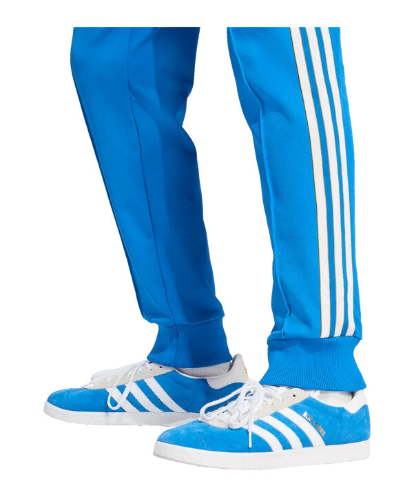 adidas real madrid icon track hose blau