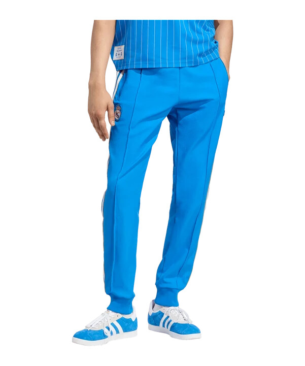 adidas real madrid icon track hose blau