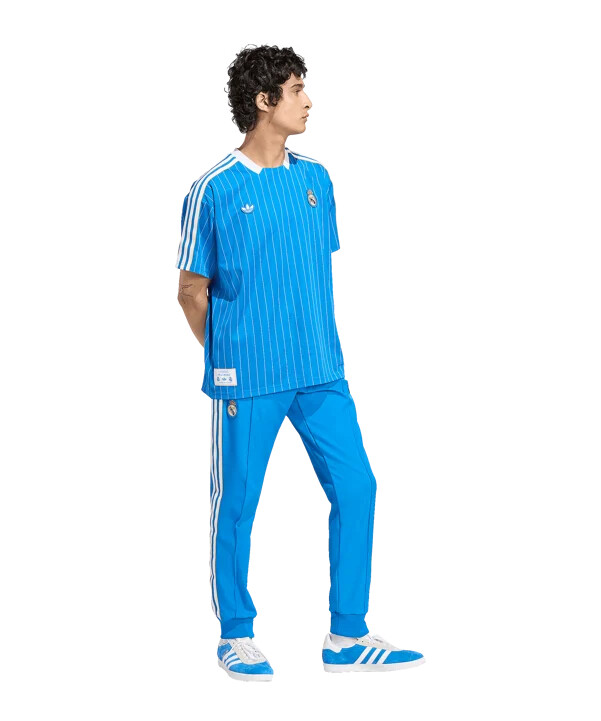 adidas real madrid icon track hose blau