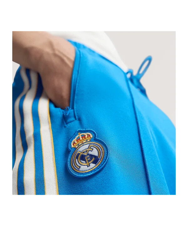 adidas real madrid icon track hose blau