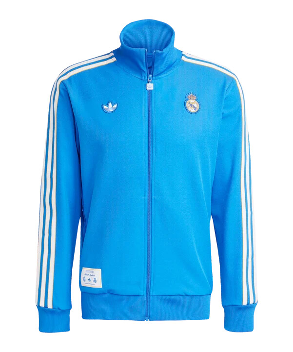 adidas real madrid icon track sweatshirt blau