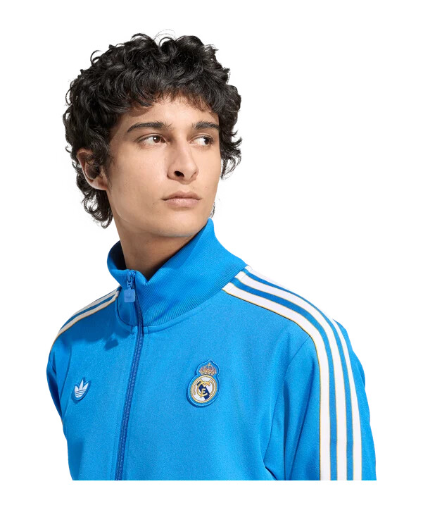 adidas real madrid icon track sweatshirt blau