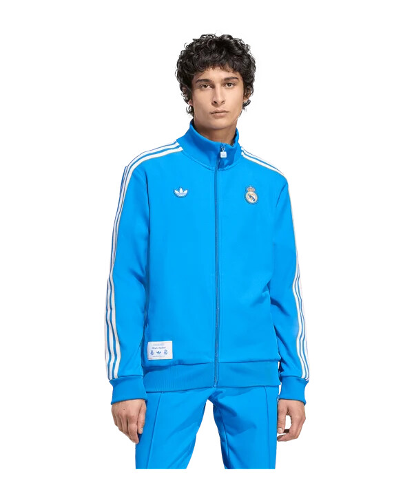 adidas real madrid icon track sweatshirt blau