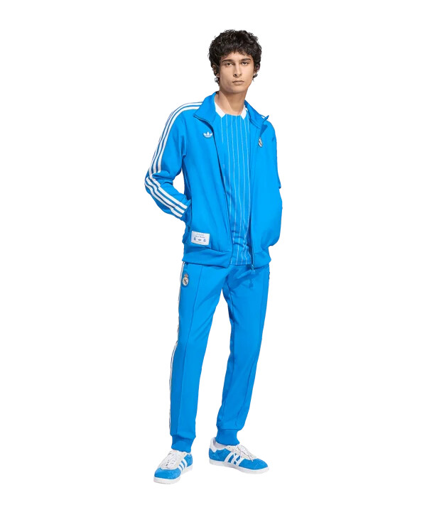 adidas real madrid icon track sweatshirt blau