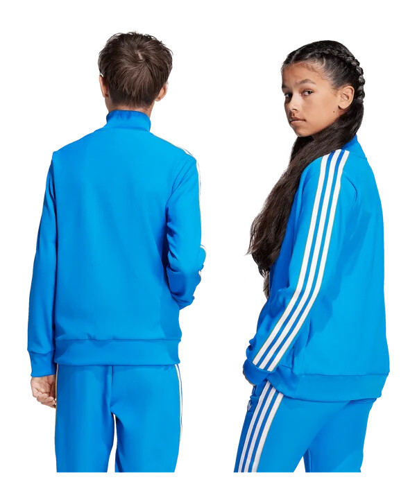 adidas real madrid icon track sweatshirt kids blau