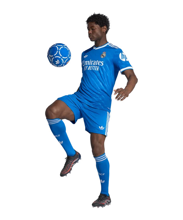 adidas real madrid short 3rd 20252026 blau