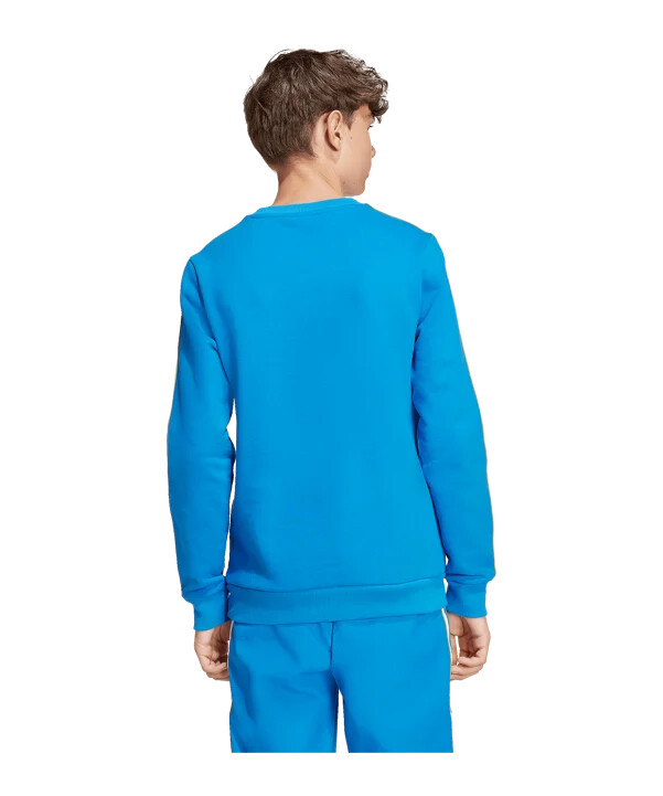 adidas real madrid icon sweatshirt kids blau