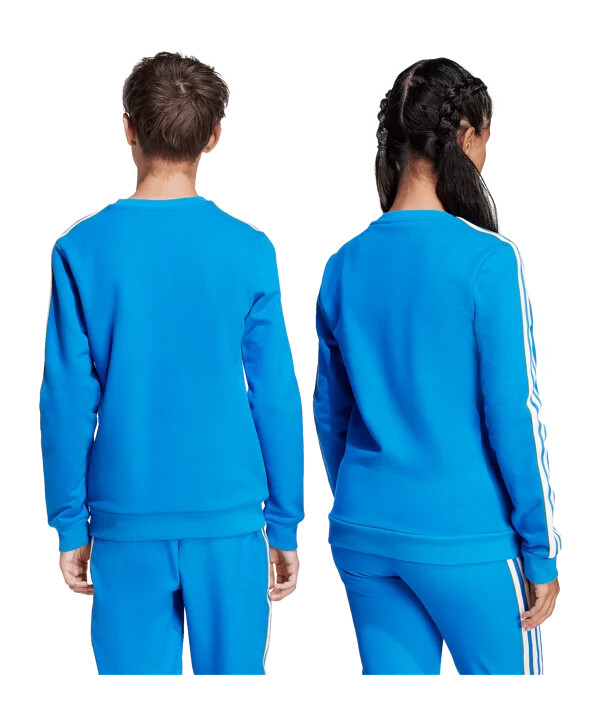 adidas real madrid icon sweatshirt kids blau