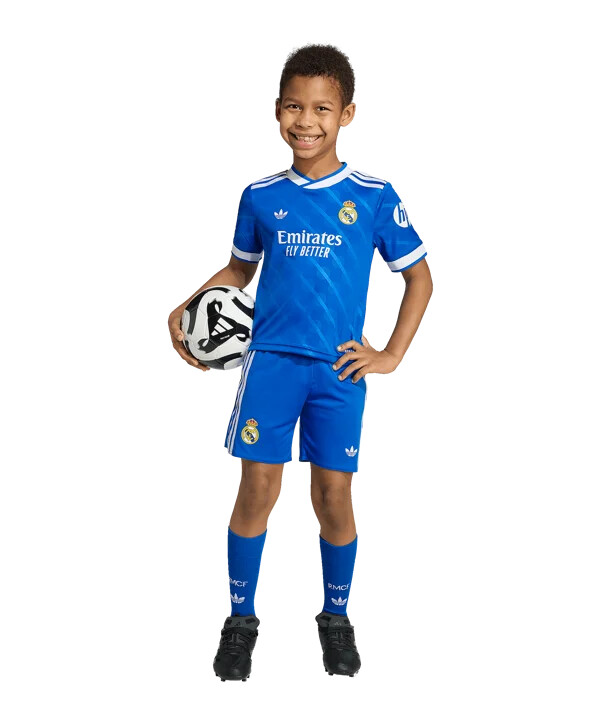 adidas real madrid trikot set 3rd 20252026 kids blau