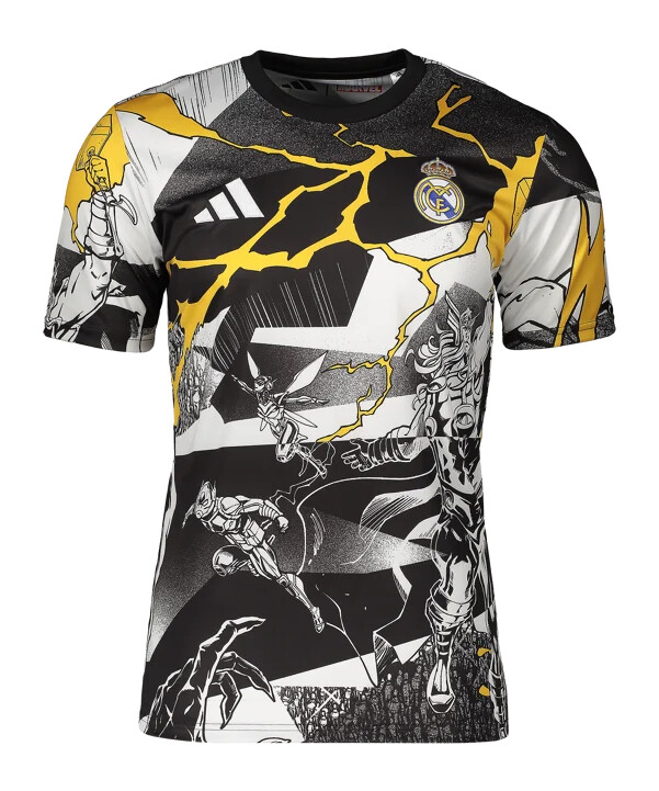 adidas real madrid avengers prematch t-shirt 20252026 weiß