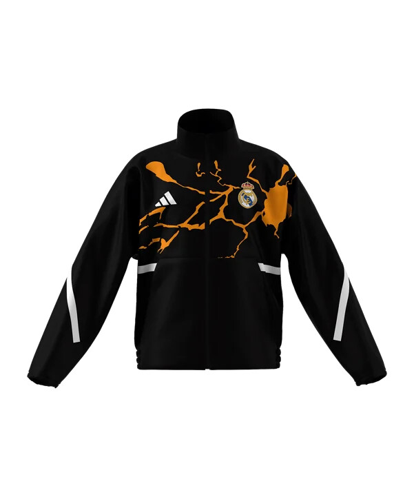 adidas real madrid avengers anthem jacke kids schwarz