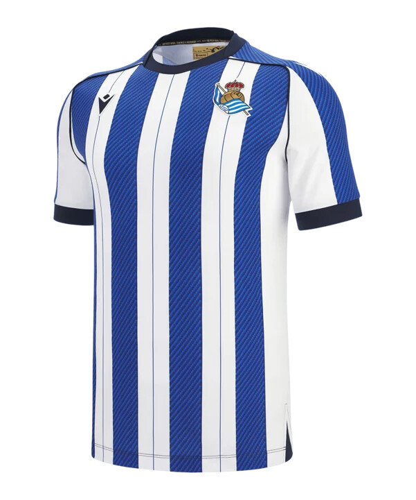 macron real sociedad san sebastián trikot home 20252026 weiß