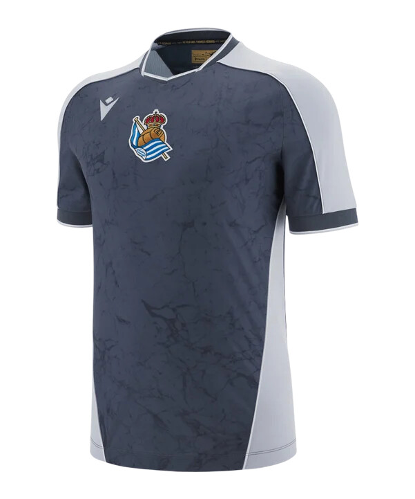 macron real sociedad san sebastián trikot away 20252026 grau