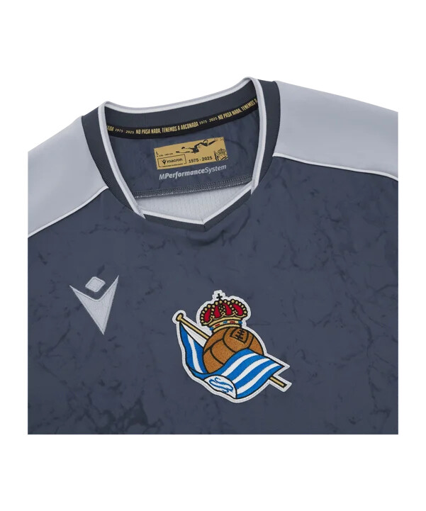 macron real sociedad san sebastián trikot away 20252026 grau