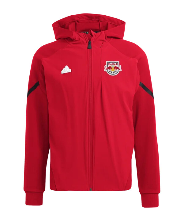 adidas new york red bulls anthem jacke rot