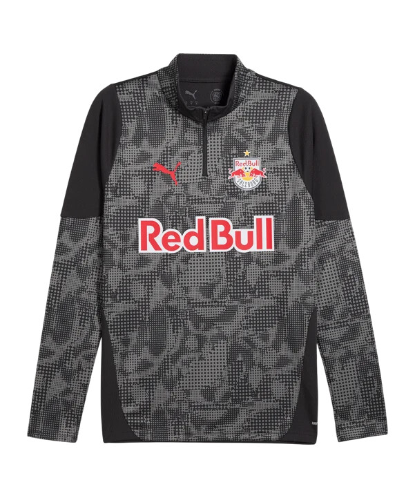 puma red bull salzburg training 14 zip sweatshirt grau f17