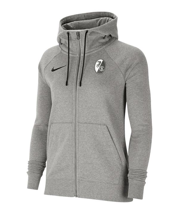 nike sc freiburg sweatjacke damen grau f063
